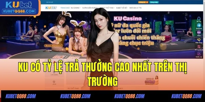 Ku có tỷ lệ trả thưởng cao nhất trên thị trường
